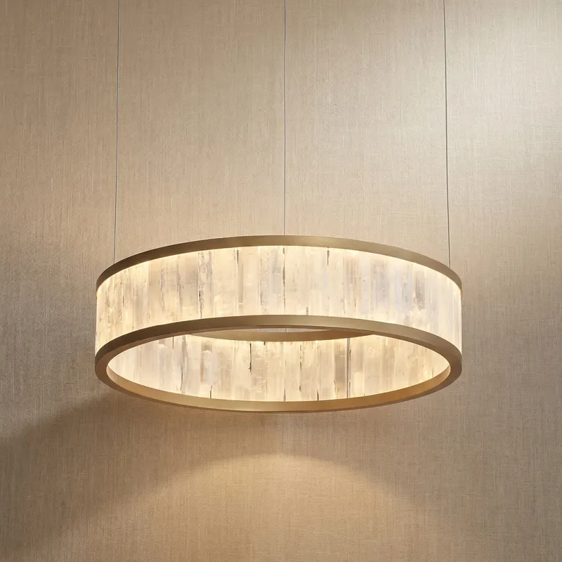 Crystara Black Natural Stone Chandelier — YIOSI Lamps LED Landscape Lights  3000K