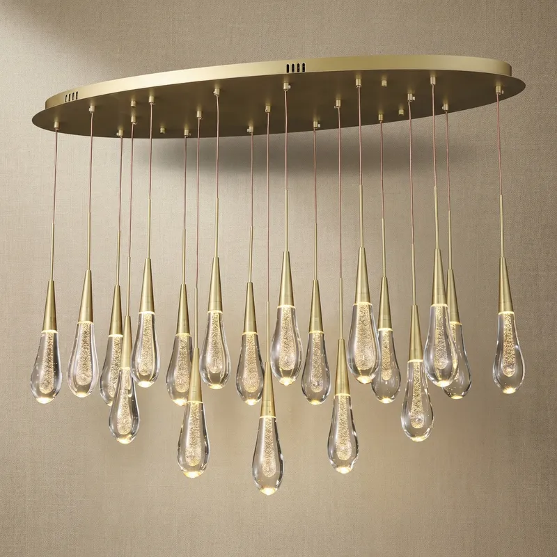Goccia Oval Chandelier — YIOSI Lamps LED Landscape Lights  3000K