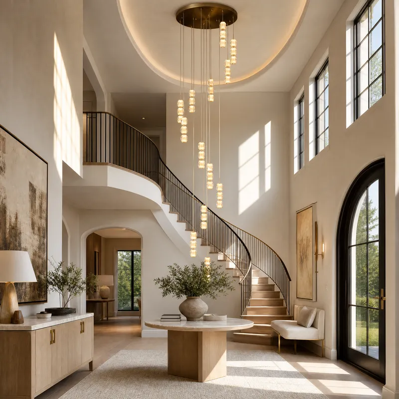 Seduction Spiral Staircase Chandelier — YIOSI Lamps LED Landscape Lights  