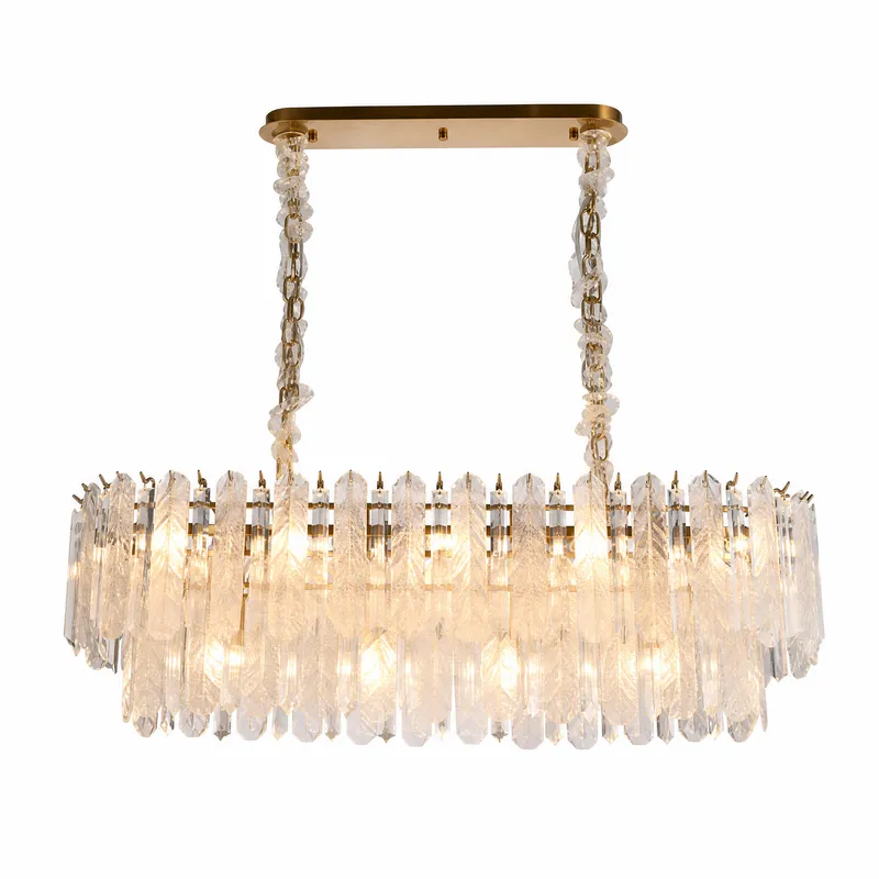 Quadro Glass Rod Linear Chandelier — YIOSI Lamps LED Linear Lights  