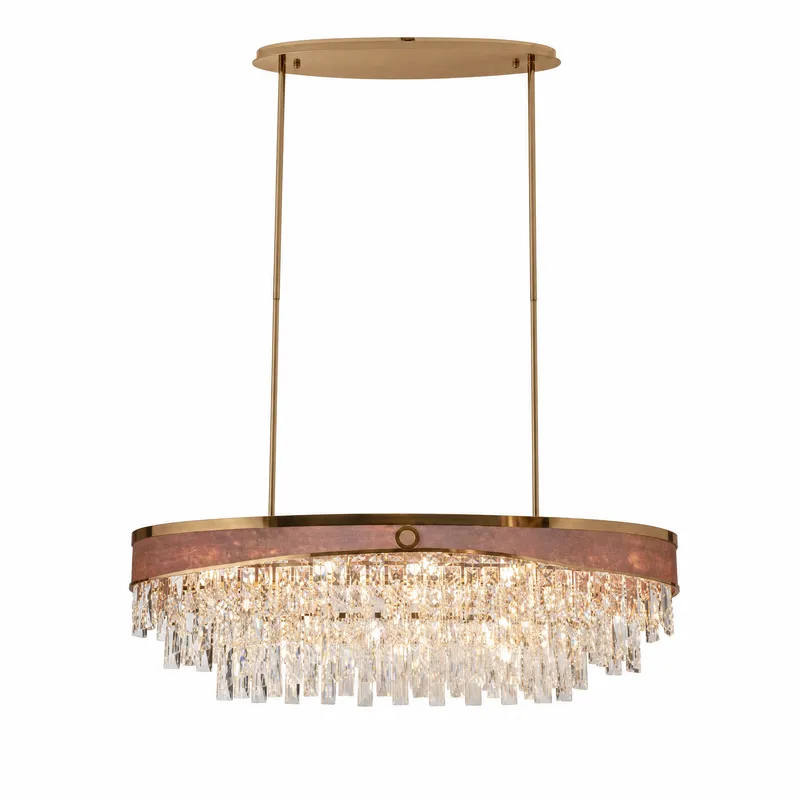 Crystal Rectangular Chandelier — YIOSI Lamps LED Landscape Lights  