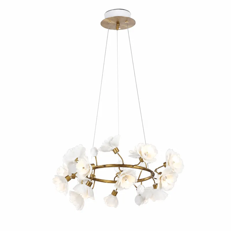 Brass Ceramic Chandelier — YIOSI Lamps LED Landscape Lights  