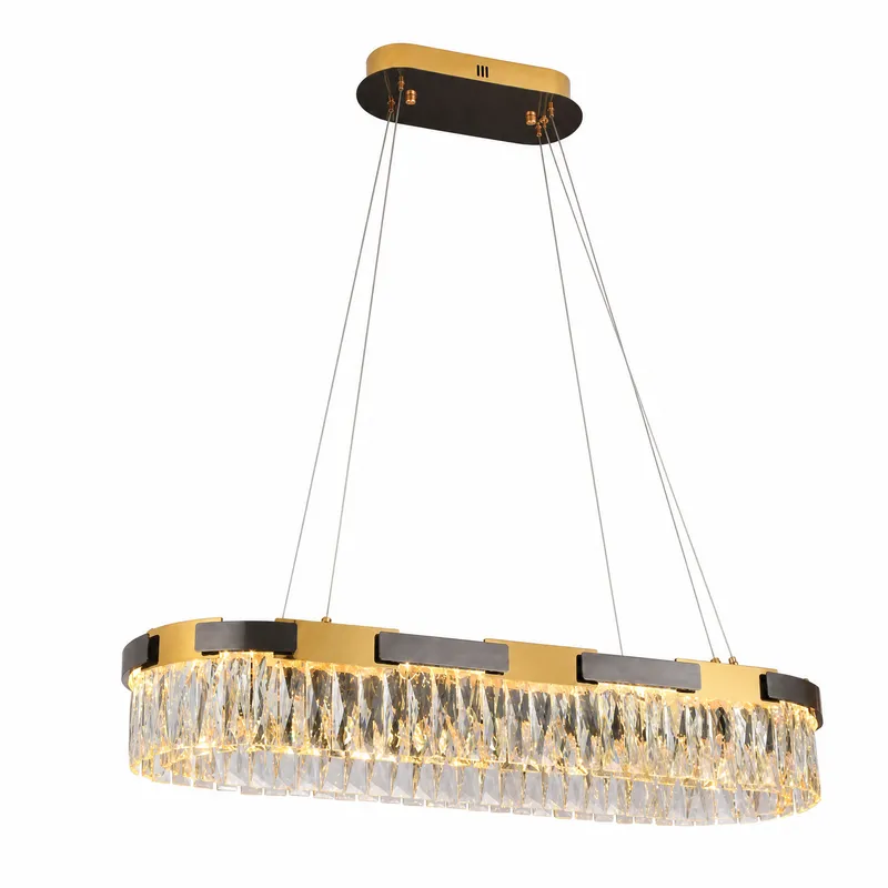 Mughetto Crystal Rectangular Chandelier — YIOSI Lamps LED Landscape Lights  