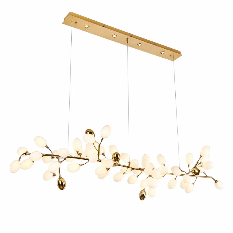 Stilla Brass Linear Chandelier — YIOSI Lamps LED Linear Lights  