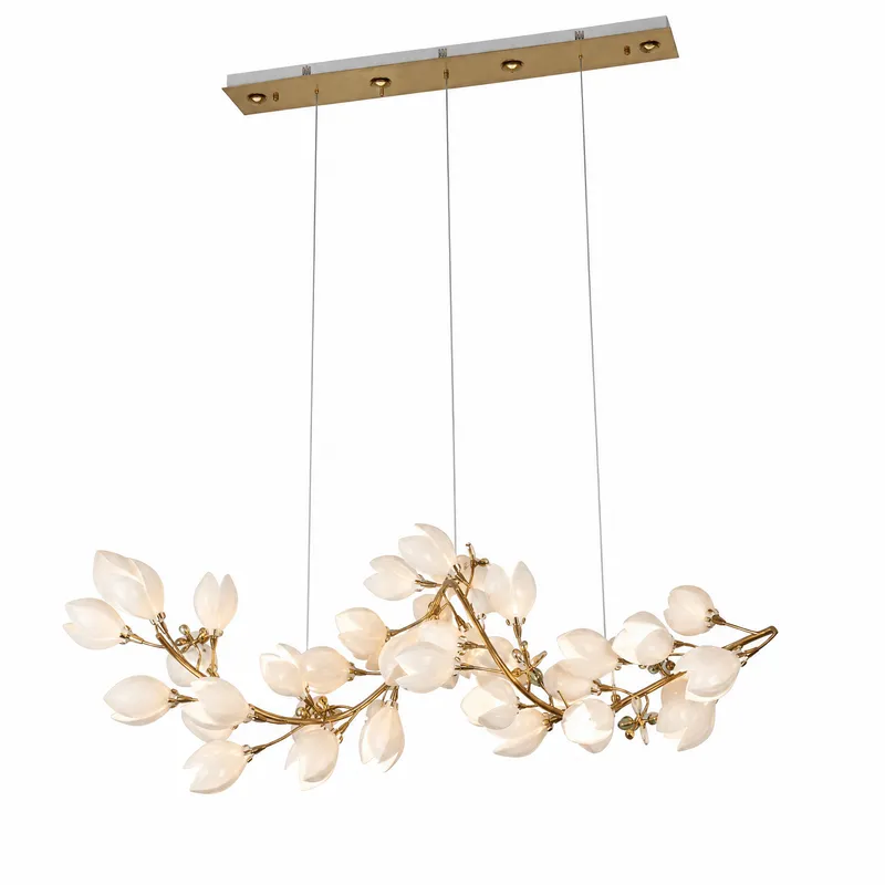 Lauro Ceramic Leaf Halo Chandelier — YIOSI Lamps LED Landscape Lights  