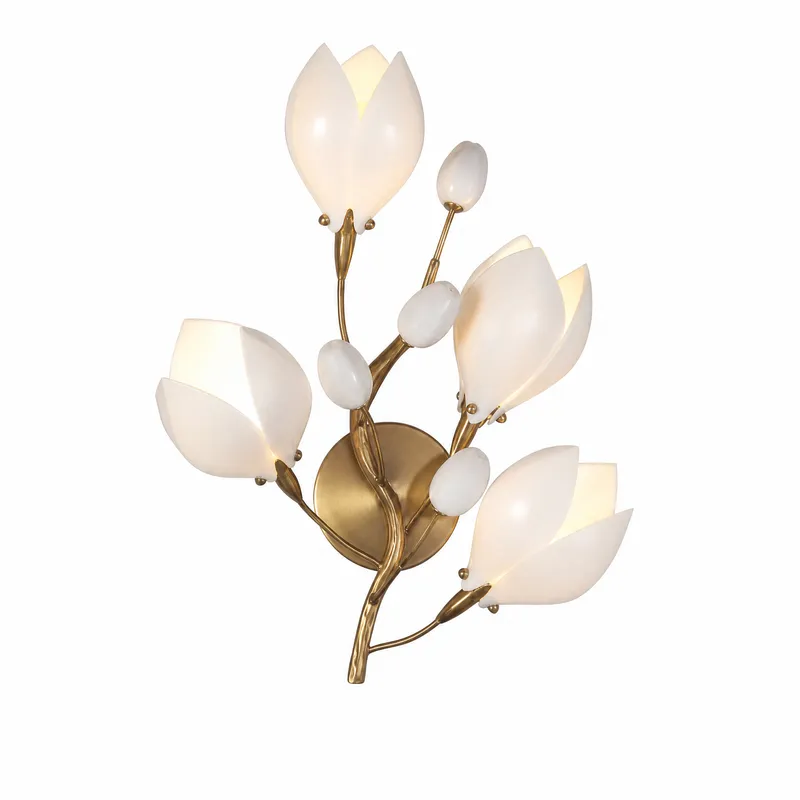 Lauro Ceramic Leaf Wall Sconce — YIOSI Lamps LED Wall Lights  