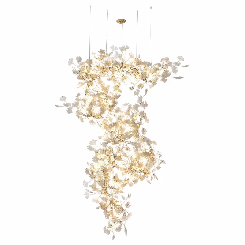 Petalo Ceramic Linear Chandelier — YIOSI Lamps LED Linear Lights  