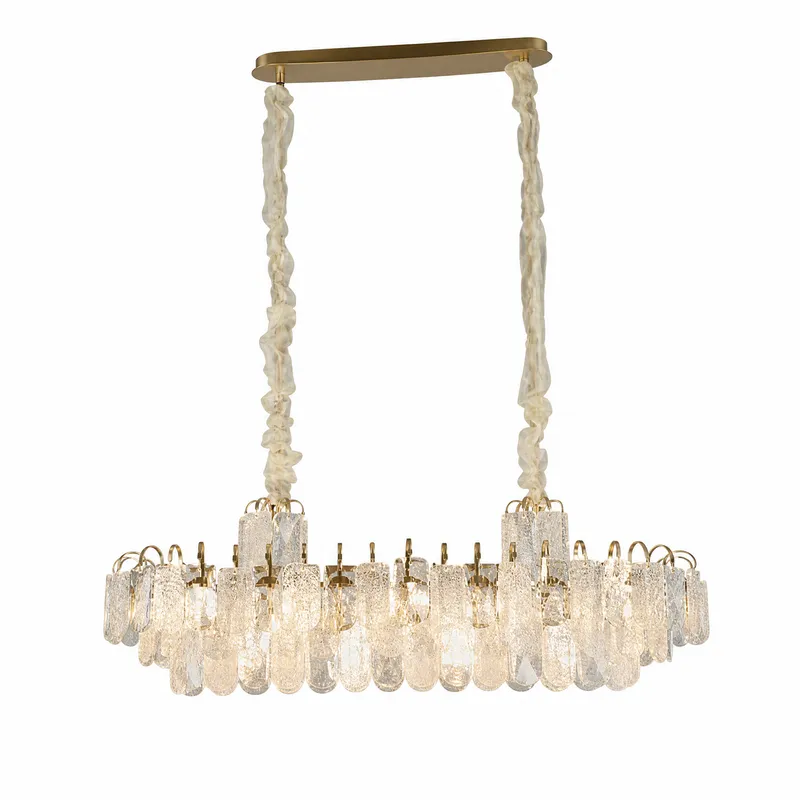 Madreperla Crystal Linear Chandelier — YIOSI Lamps LED Linear Lights  