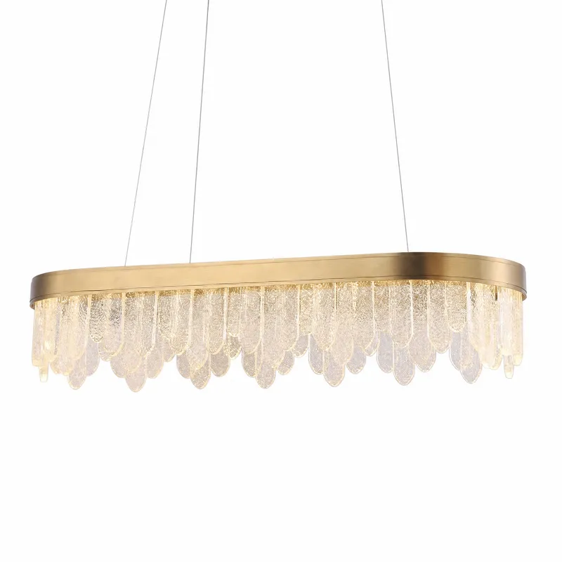 Soffione Glass Linear Chandelier — YIOSI Lamps LED Linear Lights  