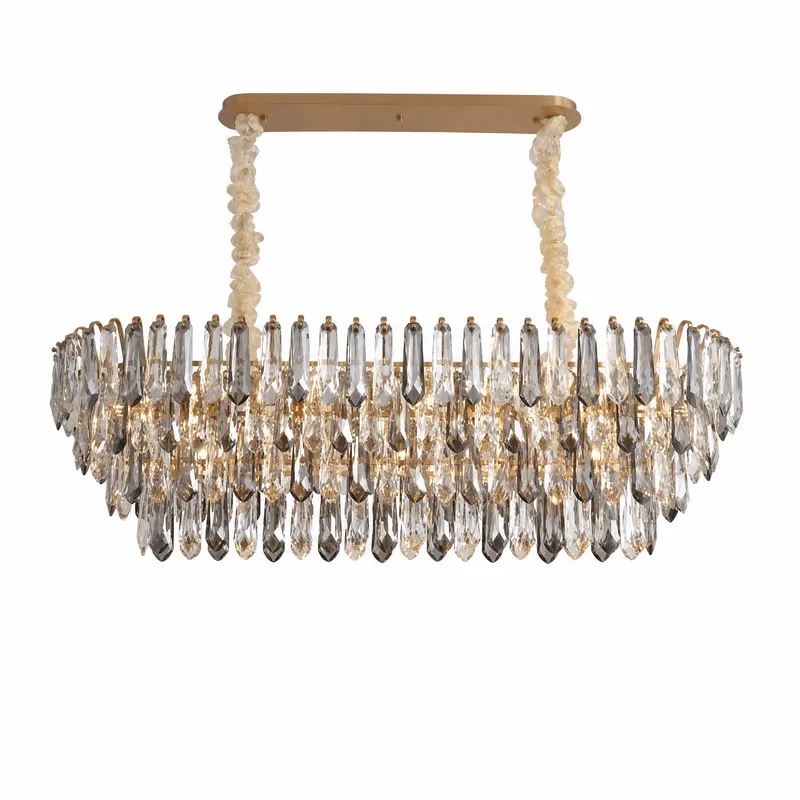 Eterea Brass Linear Chandelier — YIOSI Lamps LED Linear Lights  