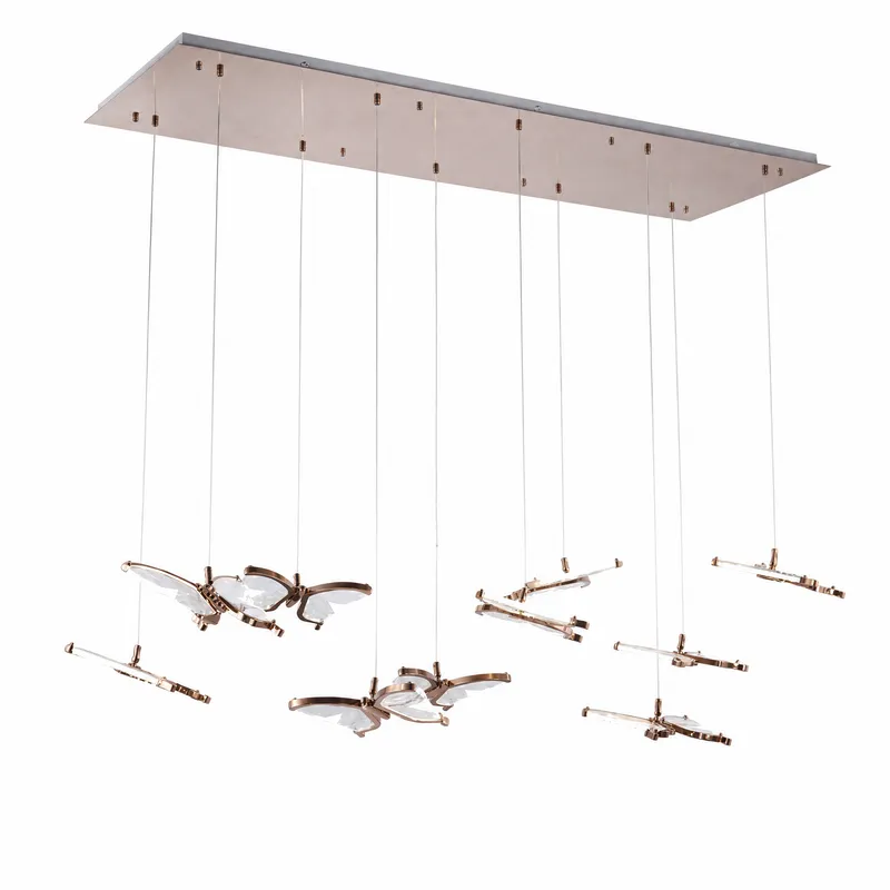 Lume Acrylic Rectangular Chandelier — YIOSI Lamps LED Landscape Lights  