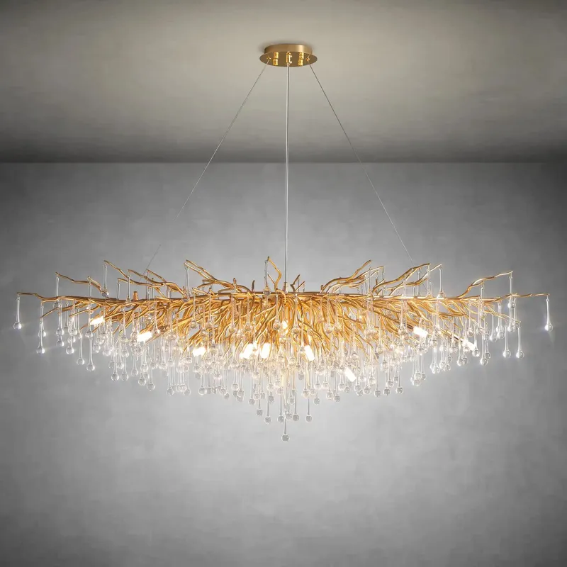 Modern Crystal Tree Branch Chandelier 15 Lights — YIOSI Lamps LED Landscape Lights  