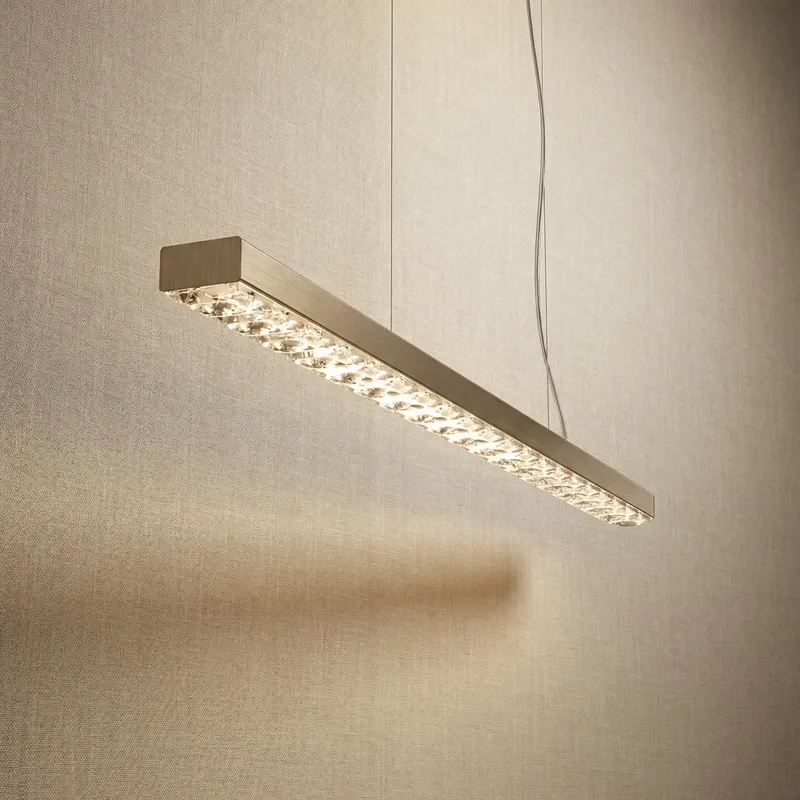 Yiosi Drake Linear Crystal Chandelier — YIOSI Lamps LED Linear Lights  3000K
