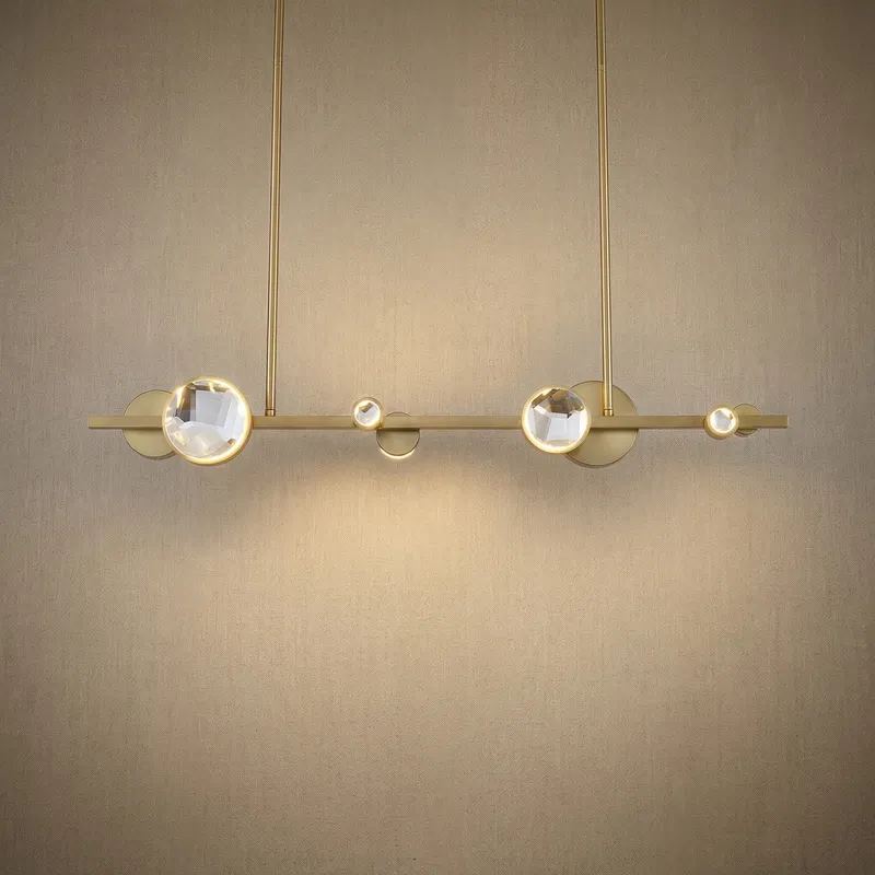 Yiosi Eclipse Linear Modern Chandelier — YIOSI Lamps LED Linear Lights  3000K