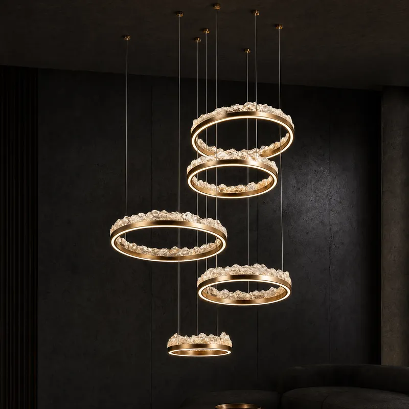 Vast Realm Modern Multi-Tier Cluster Chandelier — YIOSI Lamps LED Landscape Lights 150.0W 