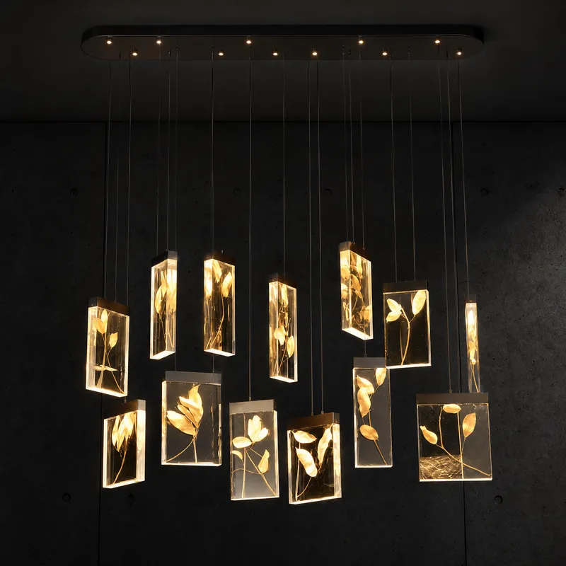 Purple Mountain Modern Linear Dining Pendant Light — YIOSI Lamps LED Linear Lights 29.0W 