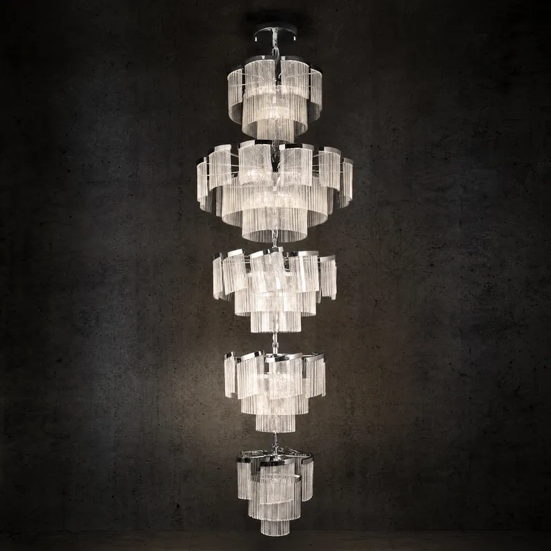 Prismata Crystal Modern Sculptural Ring Chandelier — YIOSI Lamps LED Landscape Lights  