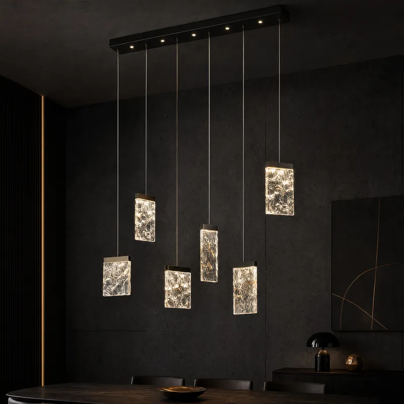 Picturesque Modern Linear Dining Pendant Light — YIOSI Lamps LED Linear Lights  