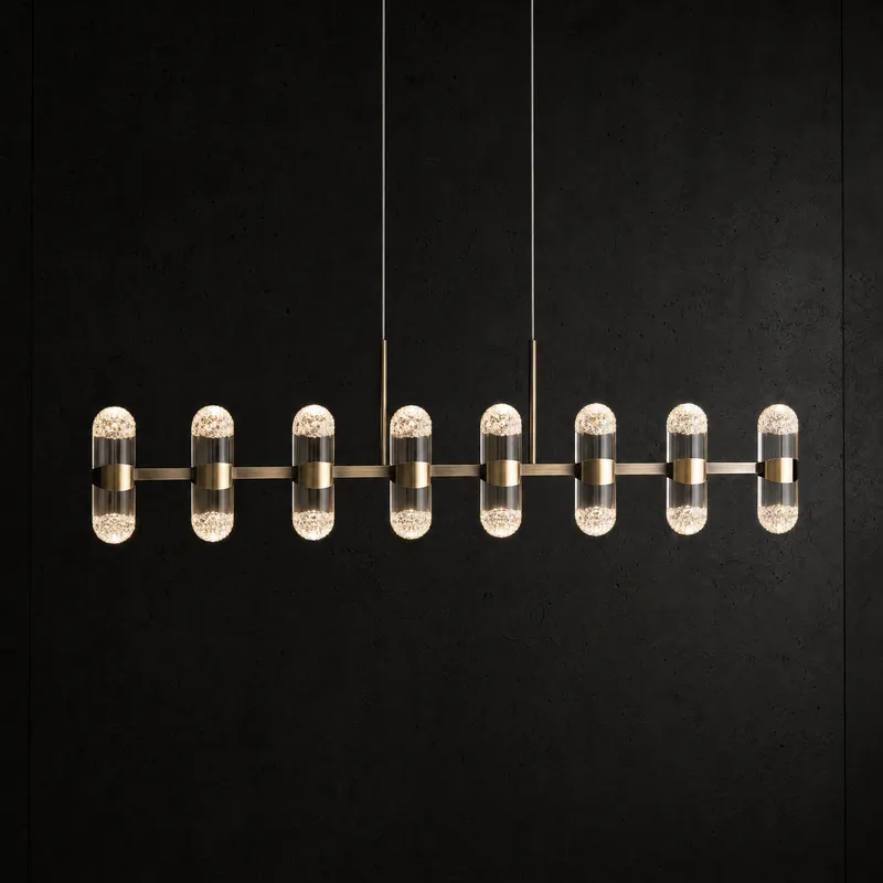 Pearl Net Modern Linear Dining Pendant Light — YIOSI Lamps LED Linear Lights  