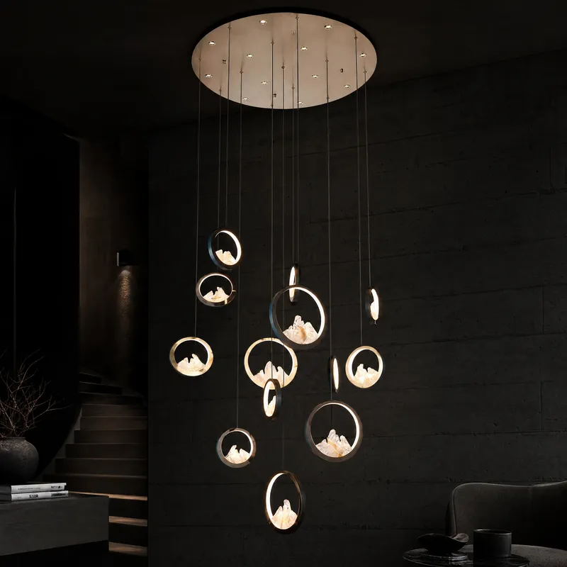 Moonlit Realm Modern Multi-Tier Cluster Chandelier — YIOSI Lamps LED Landscape Lights 120.0W 