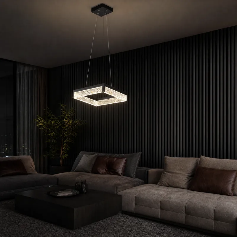Luminous Cube Modern Sculptural Pendant Light — YIOSI Lamps LED Landscape Lights  