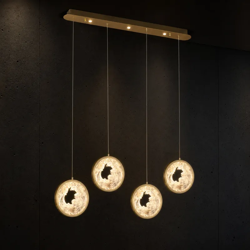 Fortune Cascade Modern Linear Dining Pendant Light — YIOSI Lamps LED Linear Lights 42.0W 