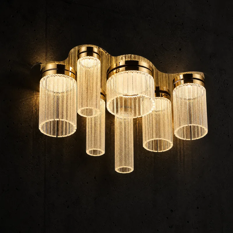 Crystalia Modern Crystal Flush Mount Ceiling Light — YIOSI Lamps LED Post Top Lights 75.0W 