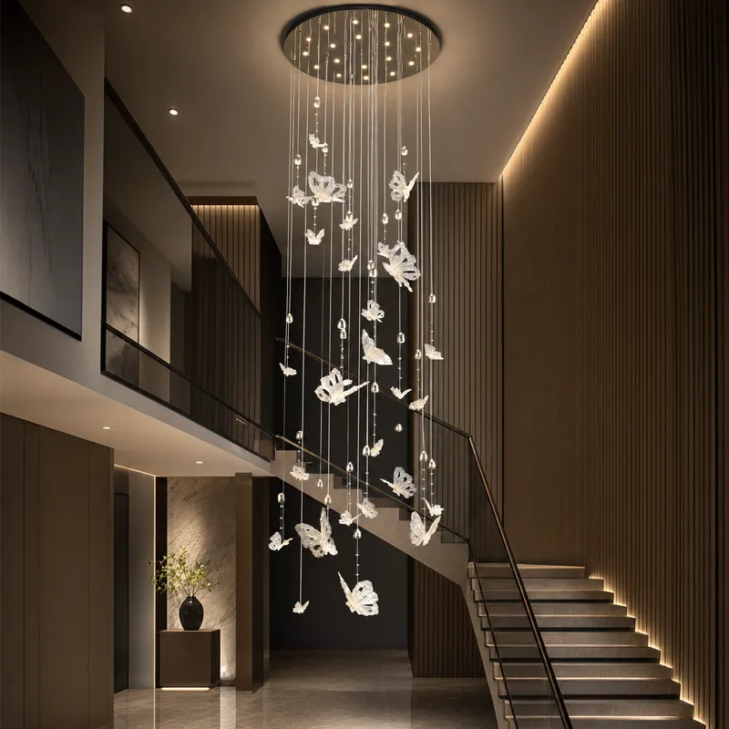 Butterfly Dream Modern Sculptural Pendant Light — YIOSI Lamps LED Landscape Lights 36.0W 