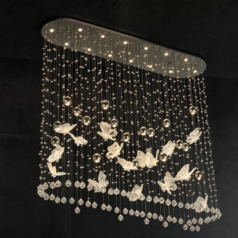 Butterfly Dream Modern Linear Dining Pendant Light — YIOSI Lamps LED Linear Lights 45.0W 