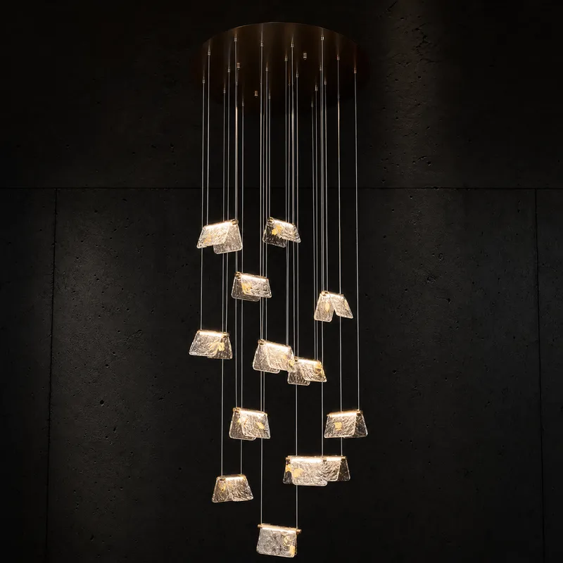 Boundless Fortune Modern Multi-Tier Cluster Chandelier — YIOSI Lamps LED Landscape Lights 100.0W 