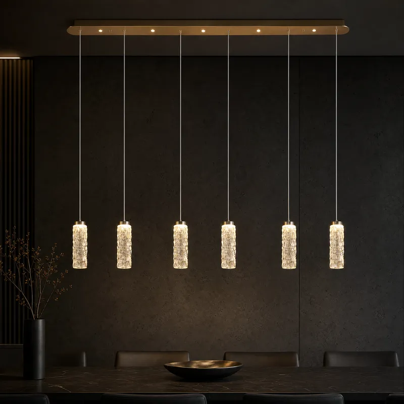 Bamboo Zen Modern Linear Dining Pendant Light — YIOSI Lamps LED Linear Lights 52.0W 