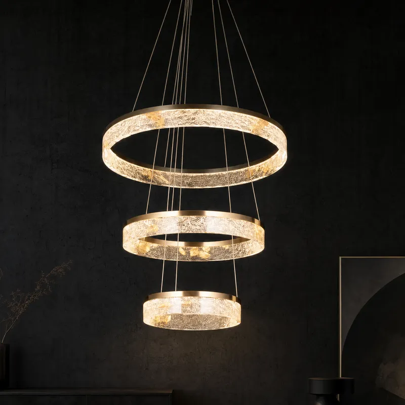 Alps Modern Sculptural Ring Chandelier — YIOSI Lamps LED Landscape Lights 24.0W 