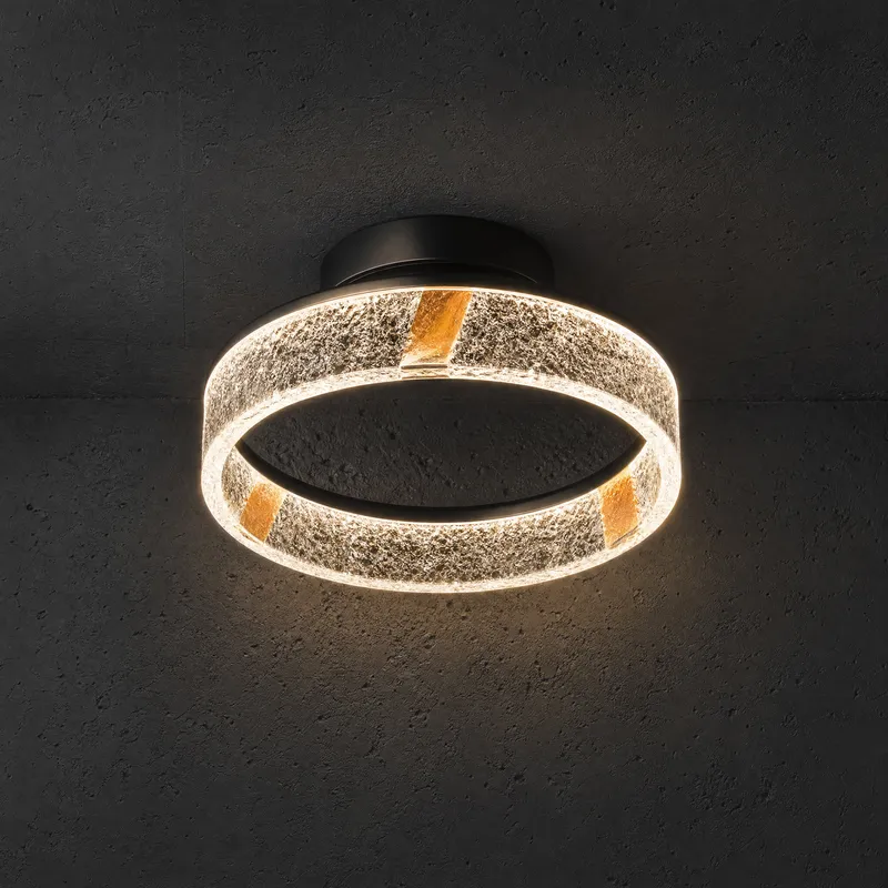 Alps Modern Crystal Flush Mount Ceiling Light — YIOSI Lamps LED Post Top Lights 24.0W 
