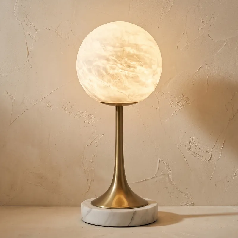 Alabaster Orb Table — YIOSI Lamps LED Temporary & Work Lights  3000K