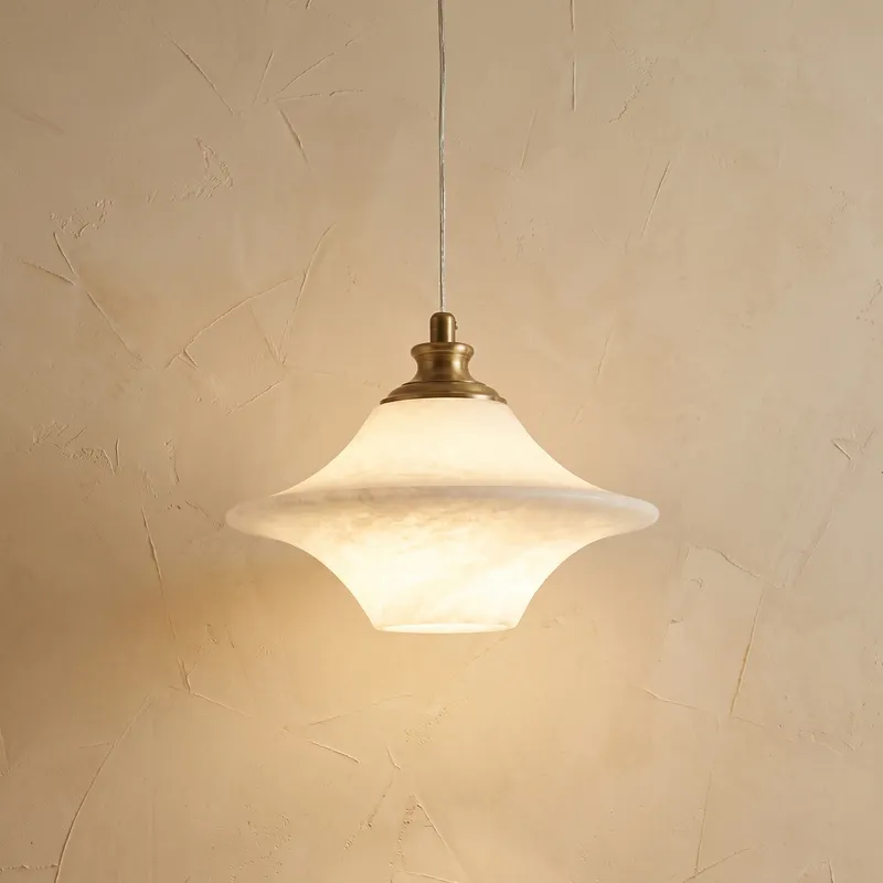 UFO Pendant Alabaster — YIOSI Lamps LED Landscape Lights  3000K