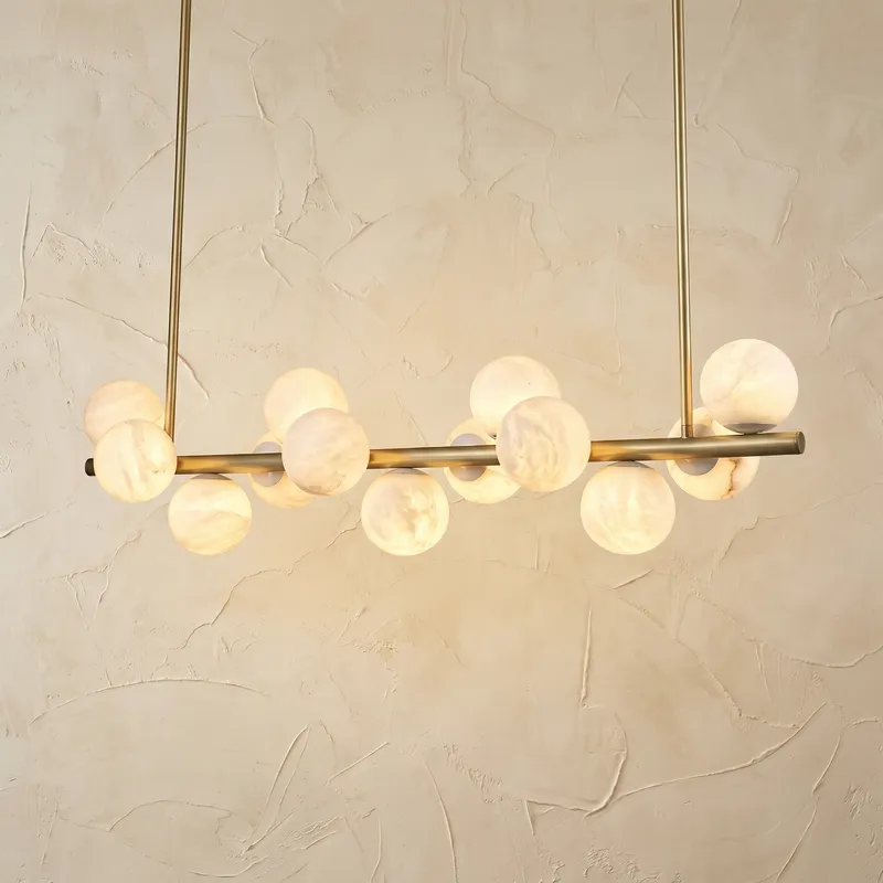 Linear Grape (extra) Alabaster Pendant Light — YIOSI Lamps LED Linear Lights  3000K
