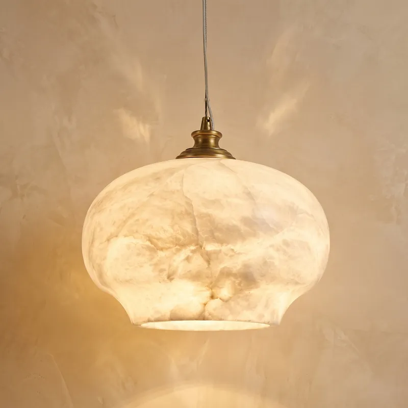 Apple Shape Pendant Alabaster — YIOSI Lamps LED Landscape Lights  3000K