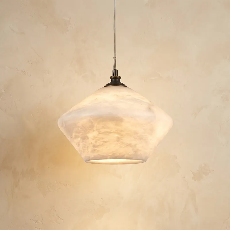 Diamond Pendant Alabaster — YIOSI Lamps LED Landscape Lights  3000K