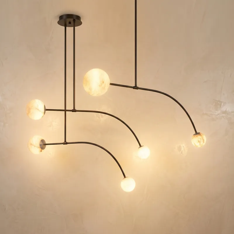 Arc Orb Alabaster Pendant Light — YIOSI Lamps LED Landscape Lights  3000K