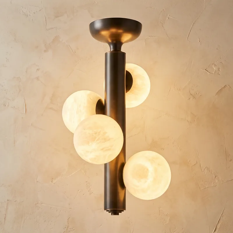Cylinder Cluster Ceiling Alabaster — YIOSI Lamps LED Post Top Lights  3000K