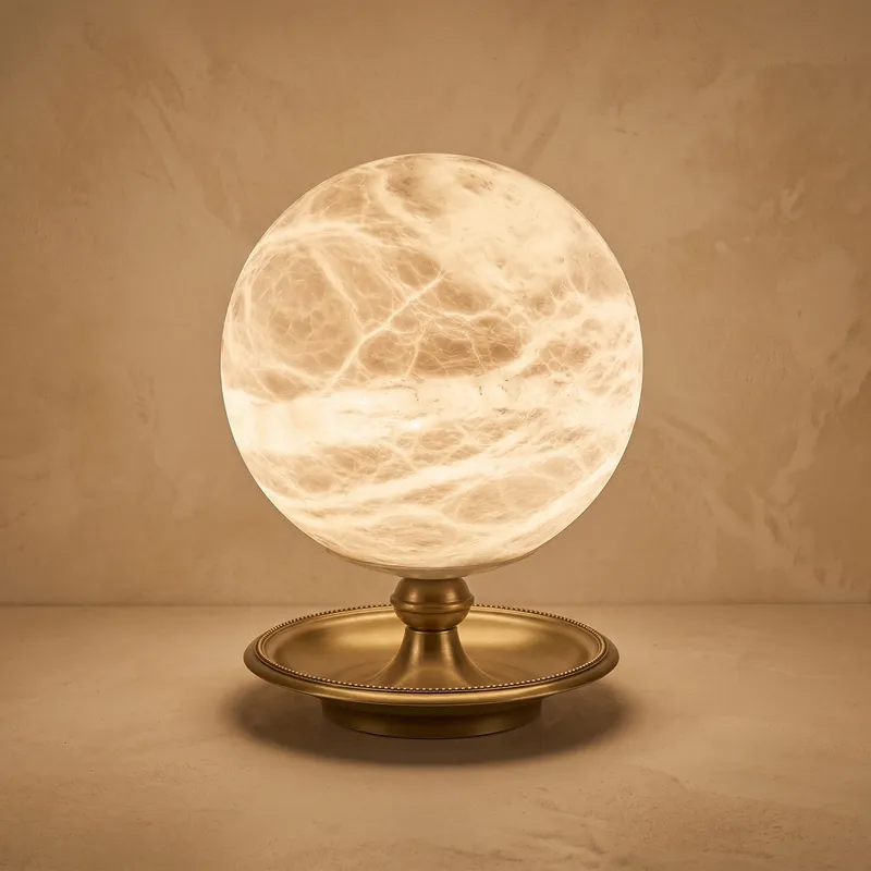 Traditional Orb Table Alabaster — YIOSI Lamps LED Temporary & Work Lights  3000K