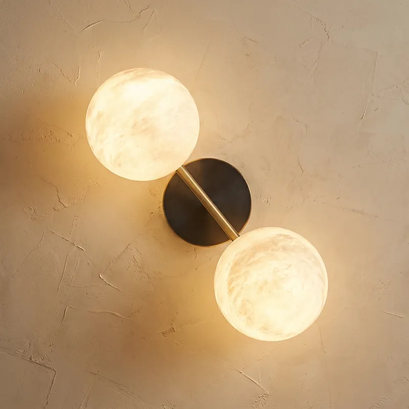 Duo/Triple Orb Wall (extra) Alabaster — YIOSI Lamps LED Wall Lights  3000K