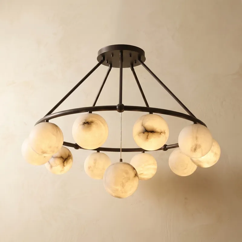 Ring Cluster Pendant Alabaster — YIOSI Lamps LED Landscape Lights  3000K