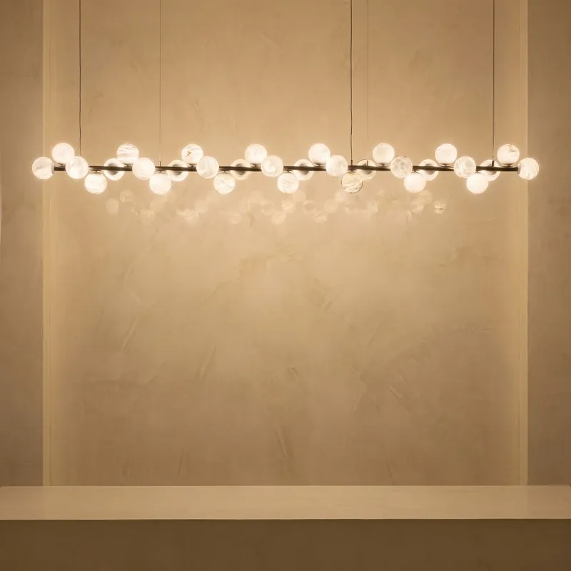 Linear Grape Pendant Alabaster — YIOSI Lamps LED Linear Lights  3000K