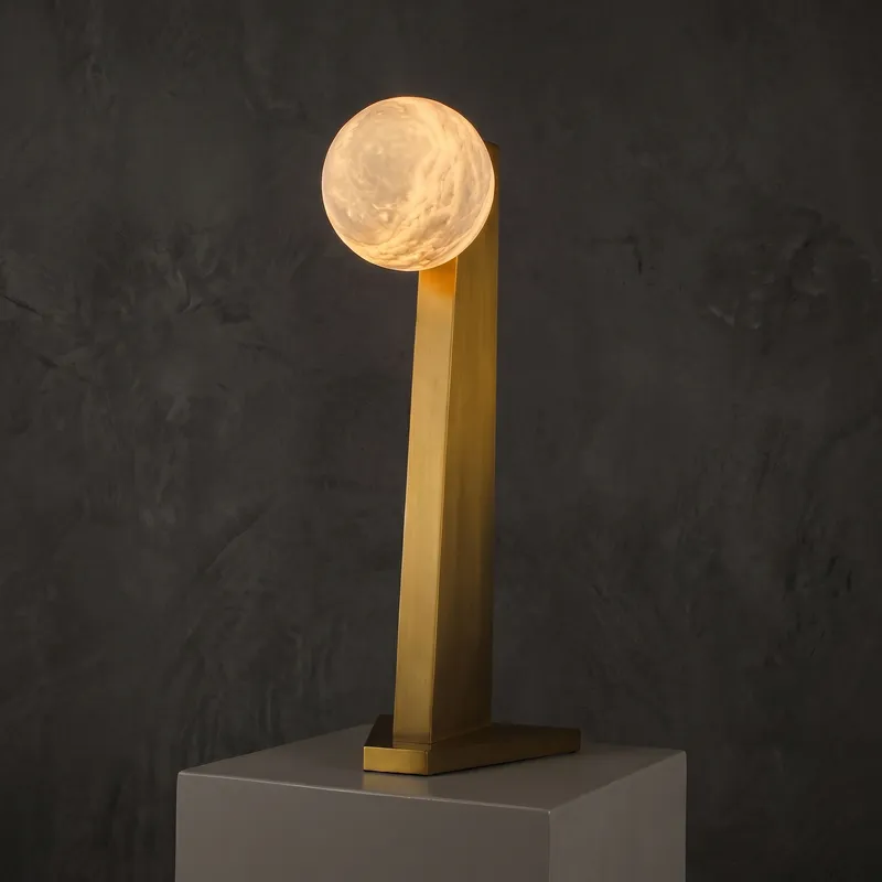 Sfera Moon on Pedestal Table Lamp — YIOSI Lamps LED Temporary & Work Lights  
