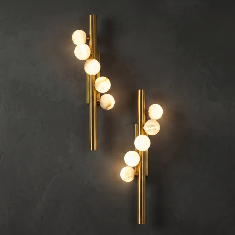 Sfera Vertical Ball Tube Wall Sconce — YIOSI Lamps LED Wall Lights  