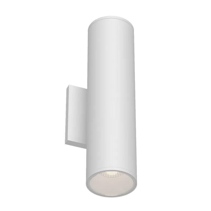 Lorna 12-in (3-in Dia.) Exterior Wall Sconce Up/Down Light — Kuzco Lighting LED Wall Lights  
