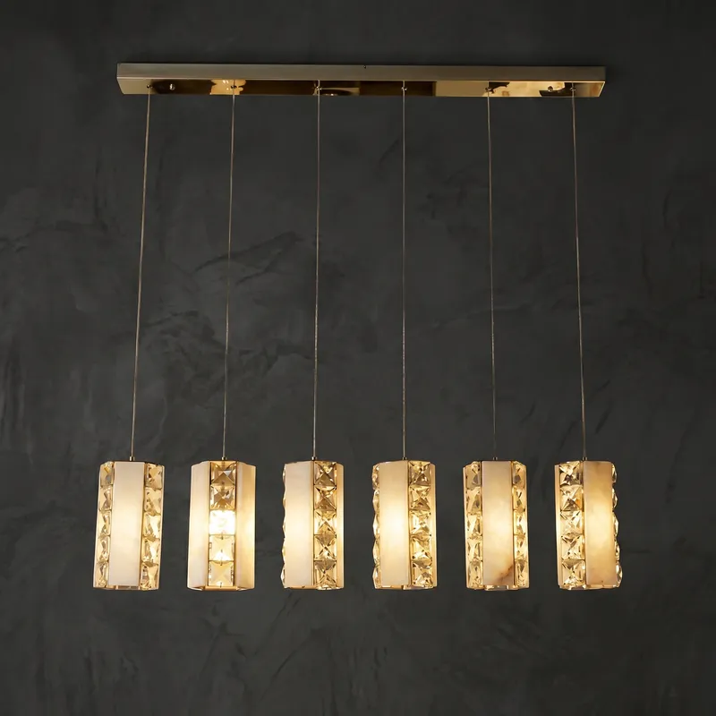 Linea Crystal Prism Linear Pendant Light — YIOSI Lamps LED Linear Lights  