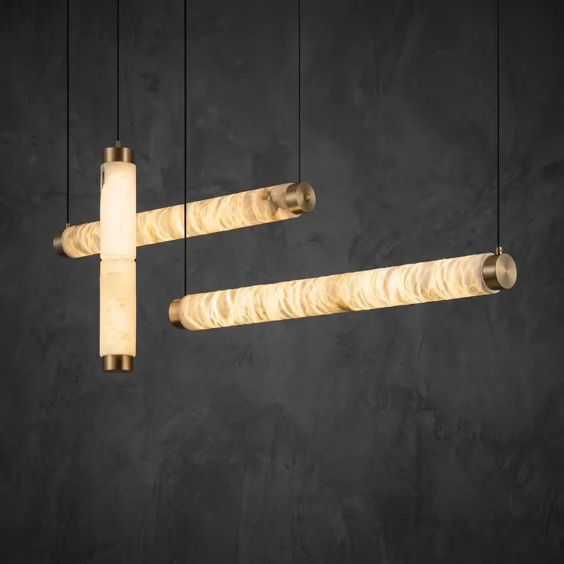 Linea Linear Tube Cross Pendant Light — YIOSI Lamps LED Linear Lights  