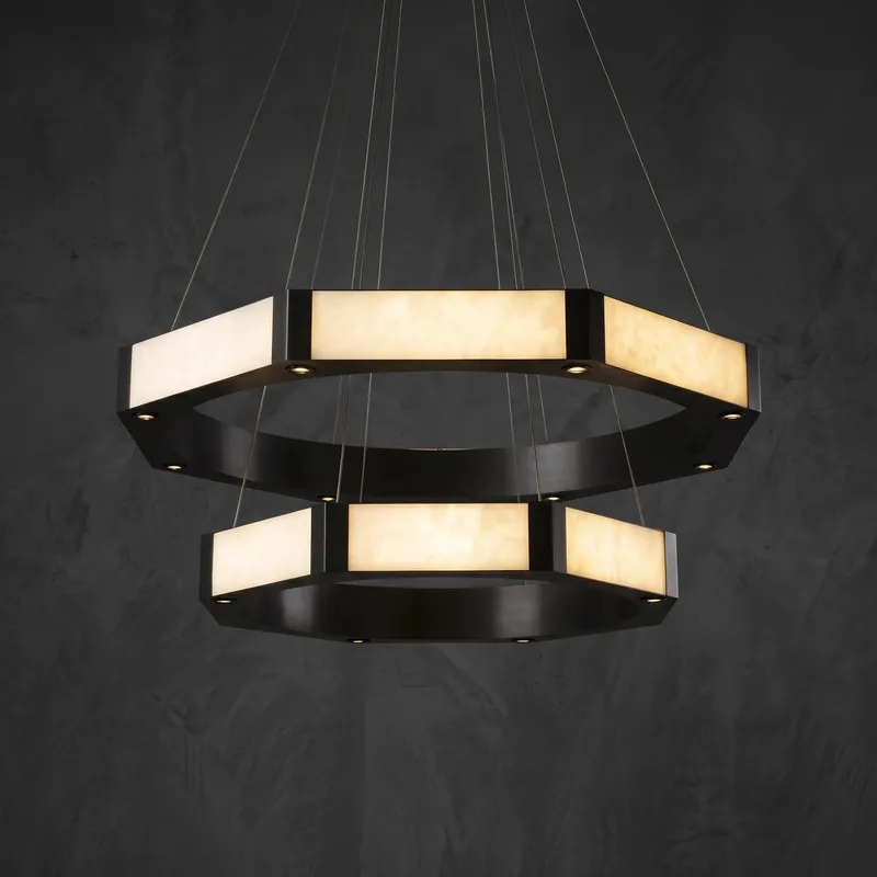 Geometrica Hexagon Ring Chandelier — YIOSI Lamps LED Landscape Lights  